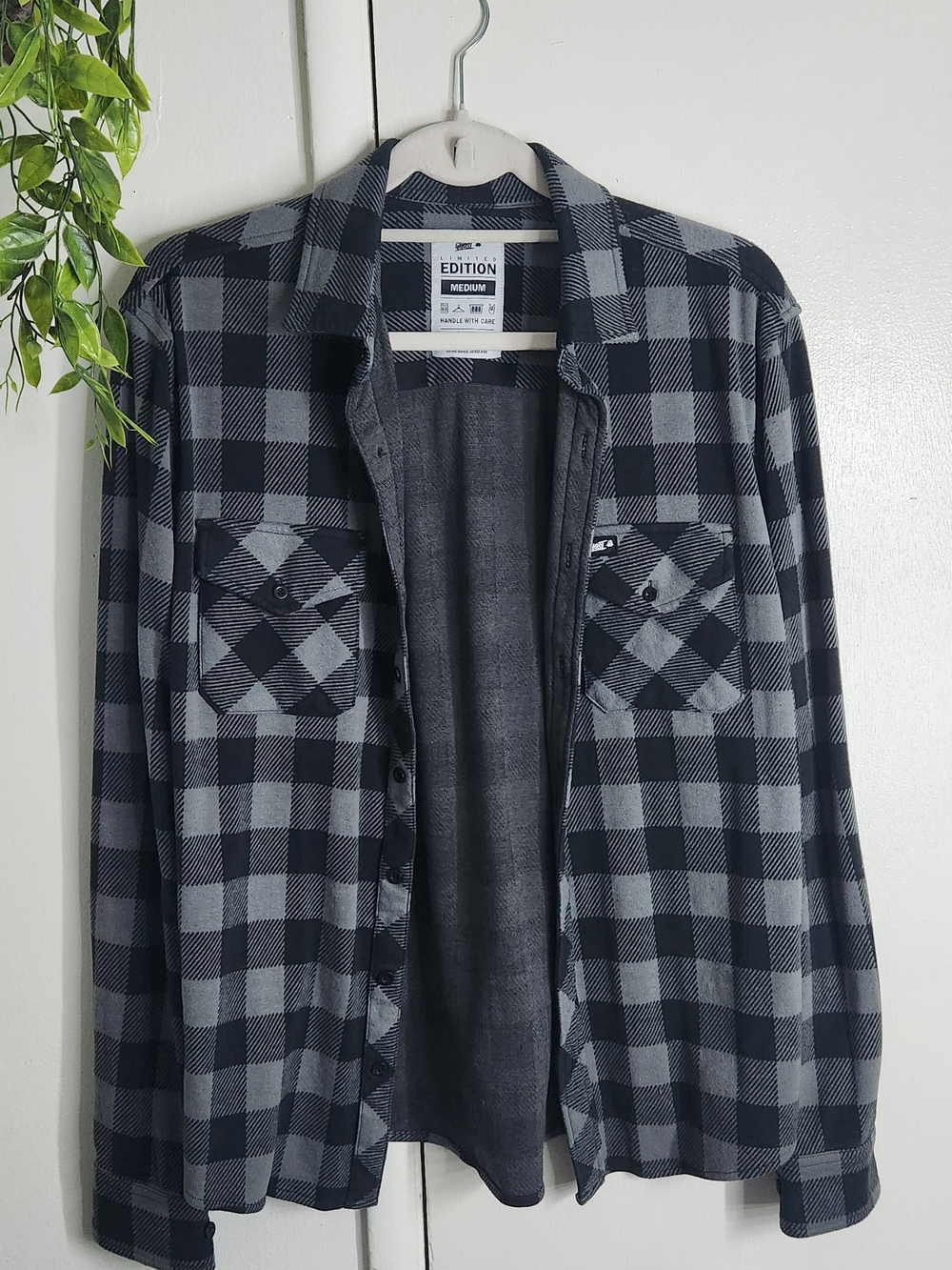 👻 Ghost Limited Edition Plaid Button Up Flannel Shirt 👻